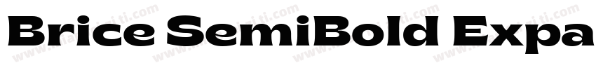 Brice SemiBold Expan字体转换